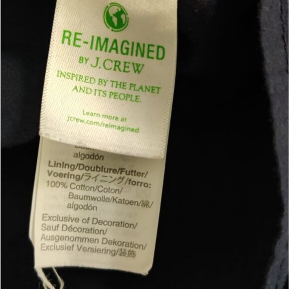 J. Crew Dark Blue Dress with Bright Red Embroidery Size S - Picture 8 of 10